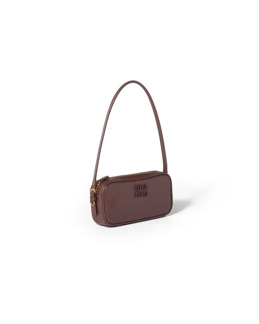 Miu Miu Brown Leather Pouch