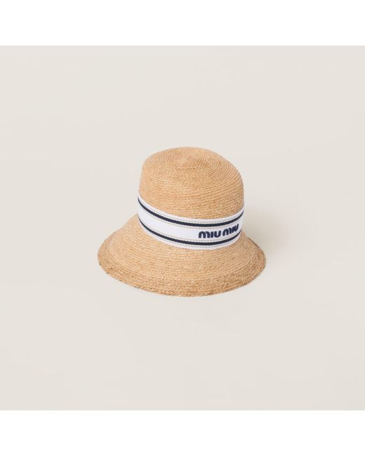 Miu Miu Multicolor Woven Fabric Hat