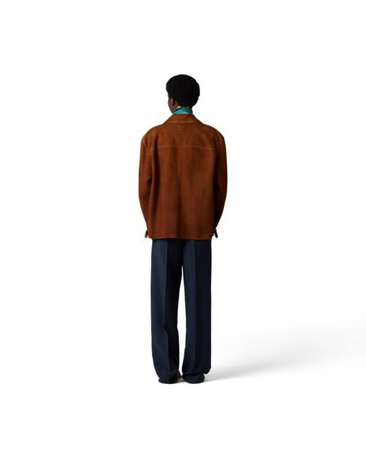 Miu Miu Brown Waxed Suede Jacket