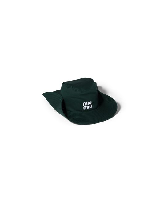 Miu Miu Black Drill Hat