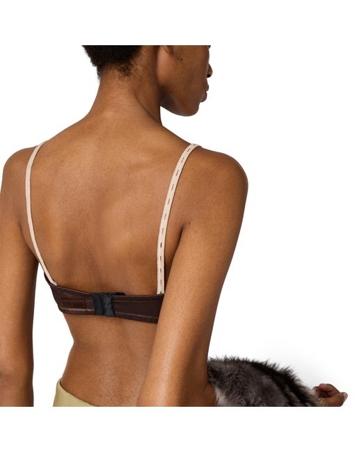 Miu Miu Black Satin Bra
