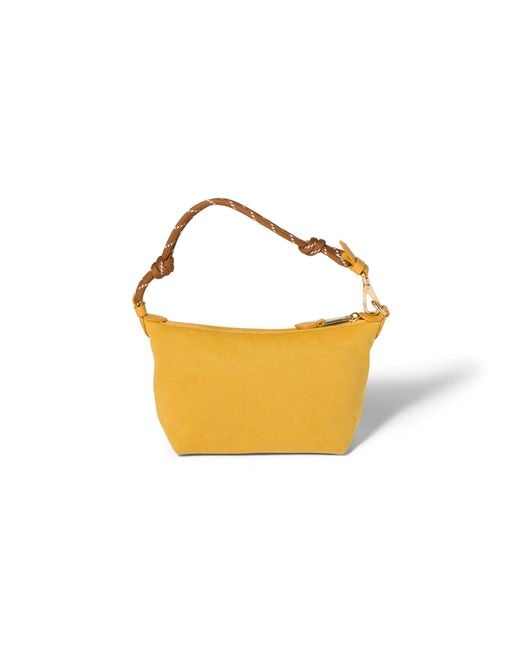 Miu Miu Yellow Spirit Gabardine Pouch