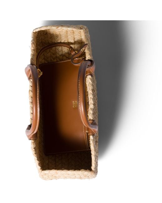 Miu Miu Metallic Raffia Handbag