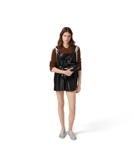 Miu Miu Black Shiny Leather Handbag