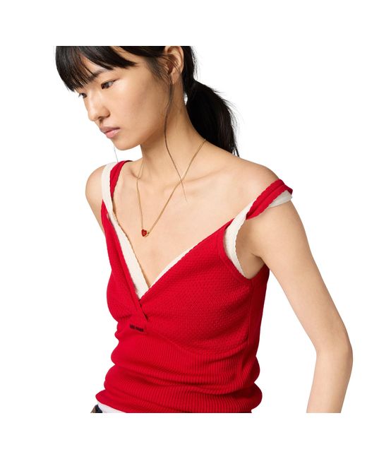 Miu Miu Metallic Metal Necklace