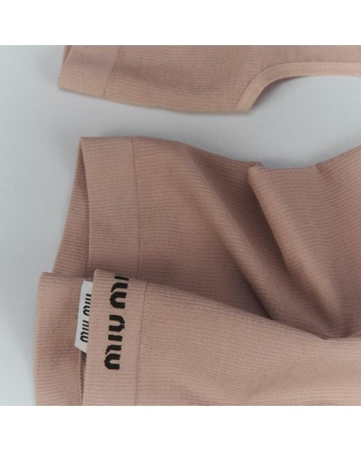 Miu Miu Pink Seamless Boxer Shorts