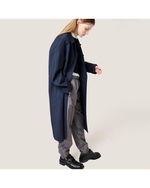 Miu Miu Gray Technical Silk Joggers