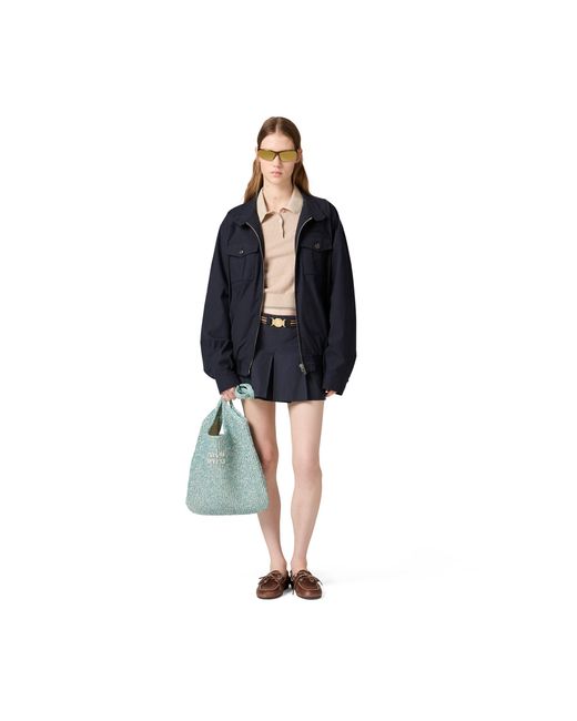 Miu Miu Green Ivy Sequin Mesh Bag