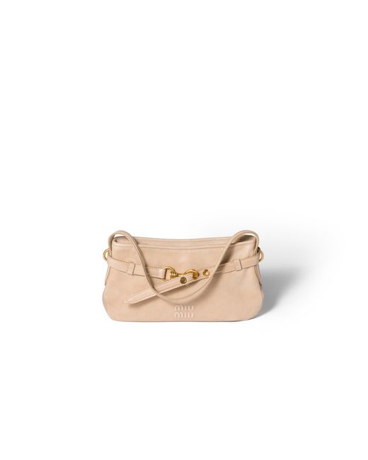 Miu Miu Pink Aventure Nappa Leather Bag