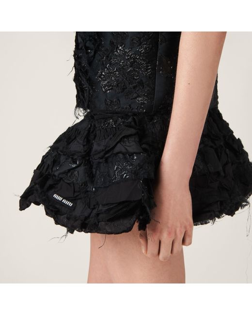 Miu Miu Black Cloquet Miniskirt