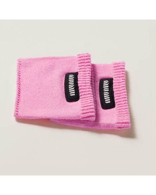 Miu Miu Pink Viscose Socks