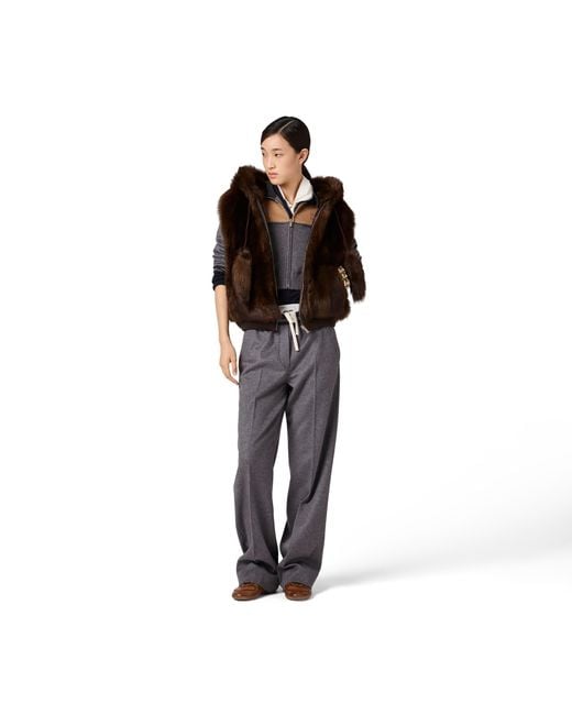 Miu Miu Black Shearling Vest