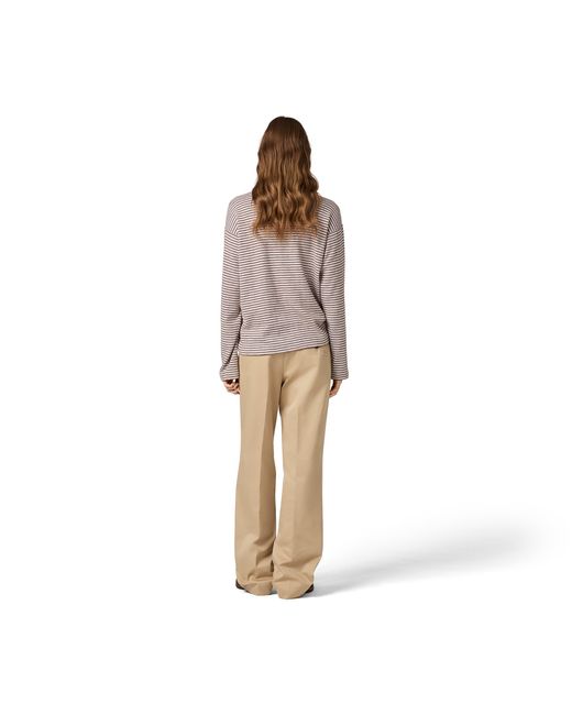 Miu Miu Pink Cotton, Cashmere And Silk Crew-Neck Knit Sweater