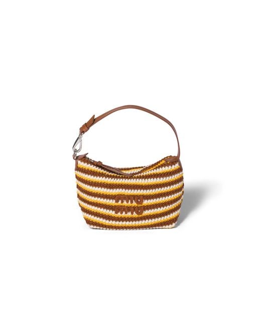 Pouch Spirit di Miu Miu in Metallic