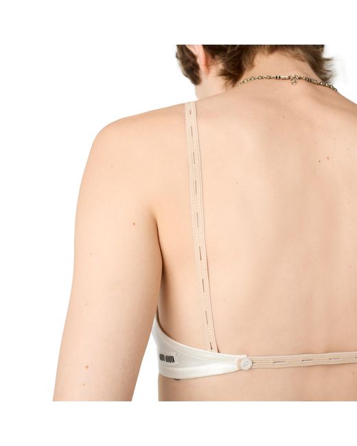 Miu Miu Metallic Satin Bra