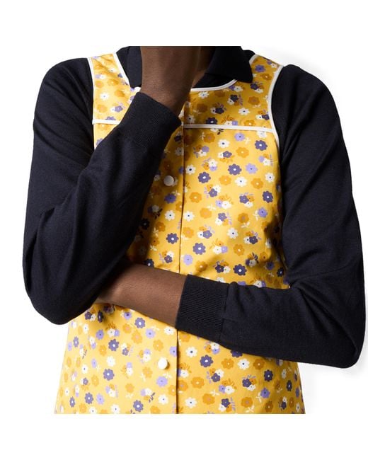 Miu Miu Yellow Poplin Dress