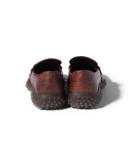Miu Miu Brown Leather Loafers
