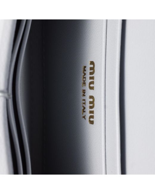 Miu Miu Multicolor Matelassé Nappa Leather Card Holder
