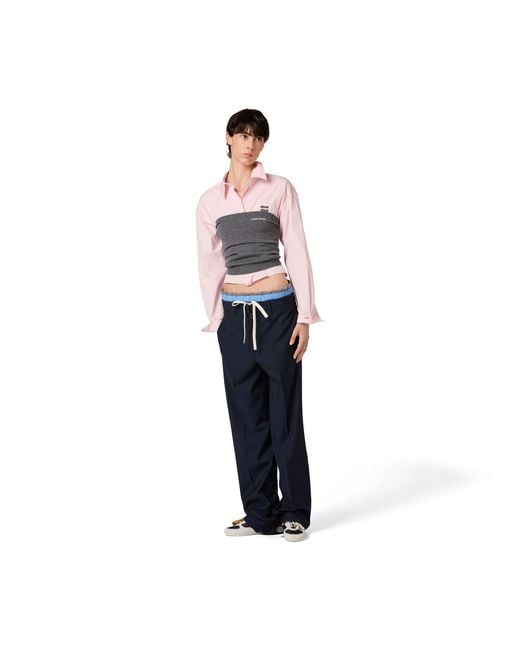 Miu Miu Pink Poplin Shirt