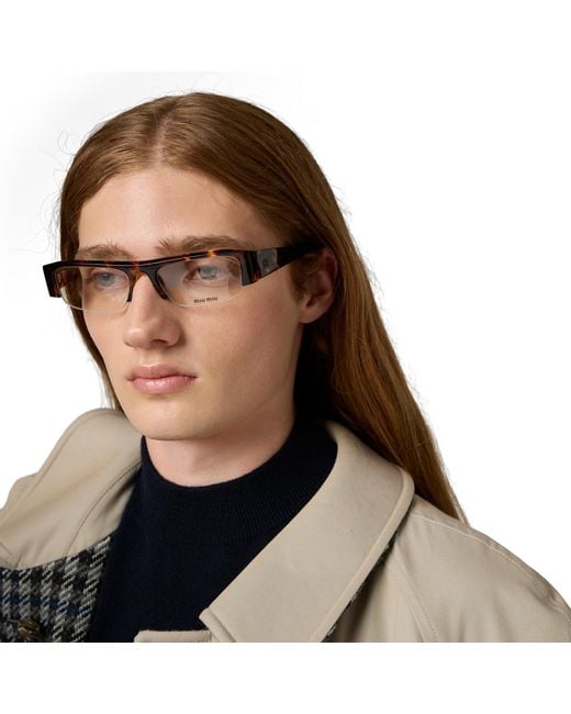 Miu Miu Natural Reversible Twill And Check Trench Coat
