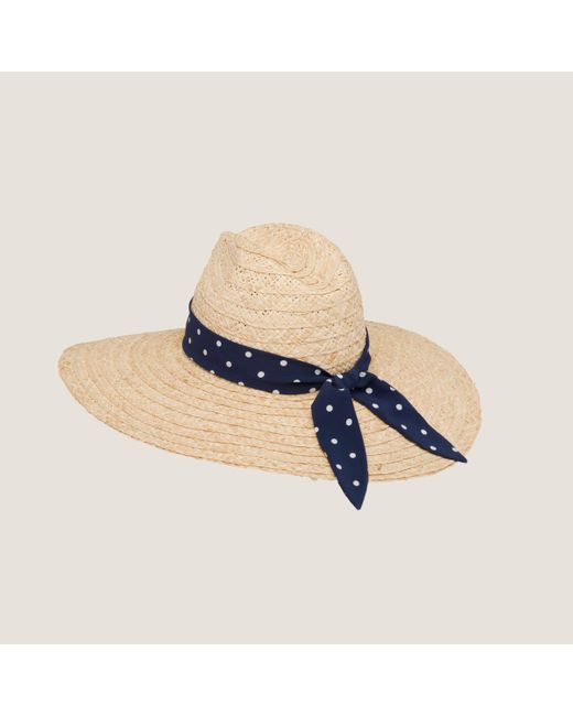 Miu Miu Blue Raffia Hat