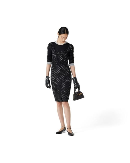 Miu Miu Black Aventure Mini Nappa Leather Bag