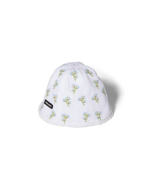 Cappello di Miu Miu in White