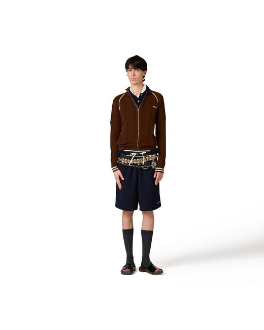 Miu Miu Brown Cotton Cardigan