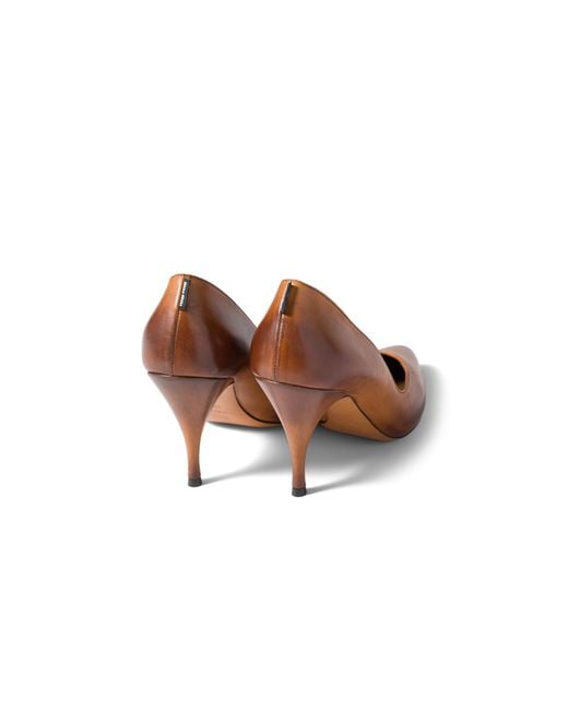 Miu Miu Brown Leather Pumps