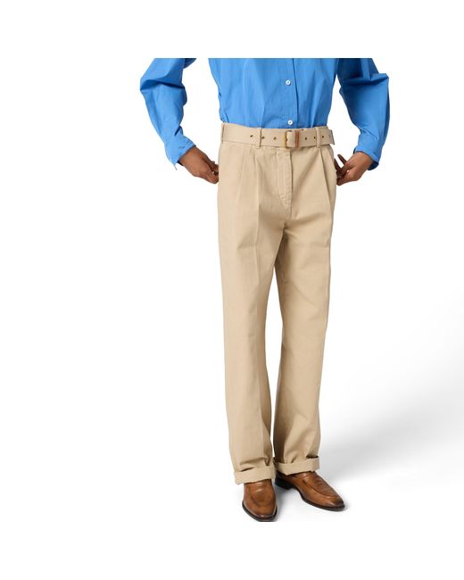 Miu Miu Natural Old Gabardine Pants
