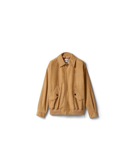 Miu Miu Brown Suede Jacket