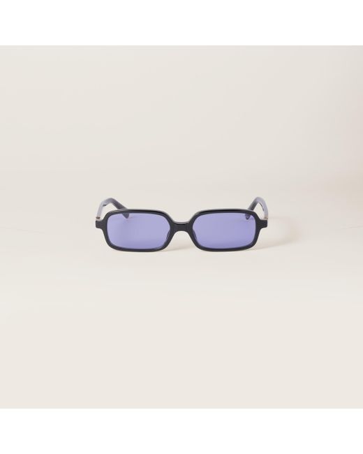 【人気/関税/送料込み】 (W) Miu Miu Regard Sunglasses Blue Le Miu Miu Miu Regard Sunglasses in Blue | Lyst