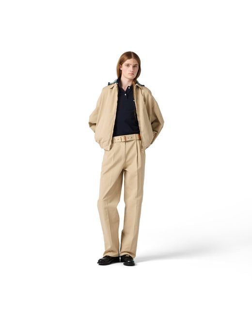 Miu Miu Natural Old Gabardine Blouson Jacket