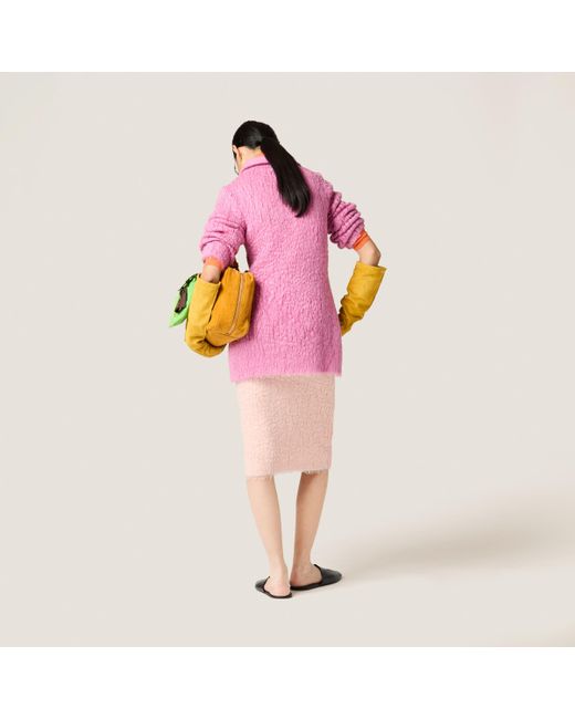 Miu Miu Pink Mohair Jacket