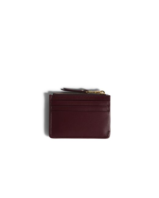 Miu Miu Purple Matelassé Nappa Leather Card Holder