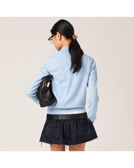 Miu Miu Blue Sky- Cashmere Cardigan