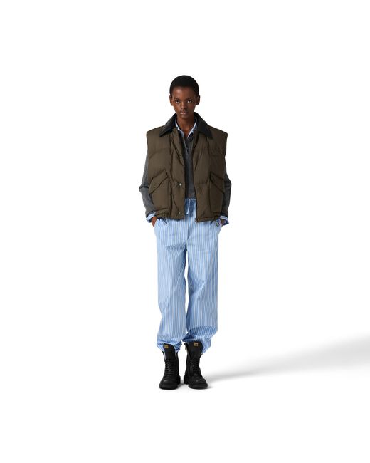 Miu Miu Brown Technical Pongé Down Vest
