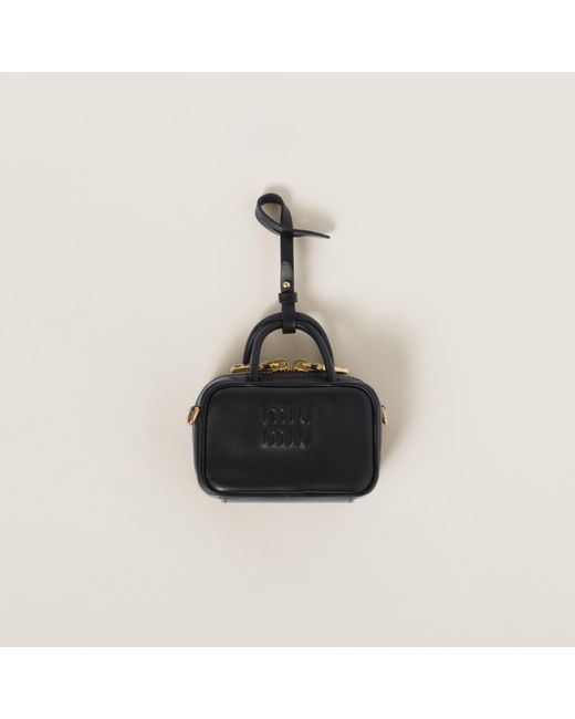 Miu Miu Black Leather Micro Bag