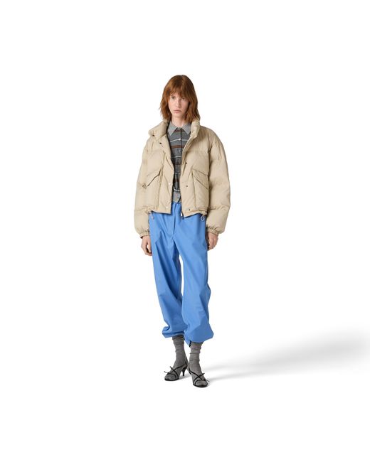 Miu Miu Natural Technical Pongé Down Jacket