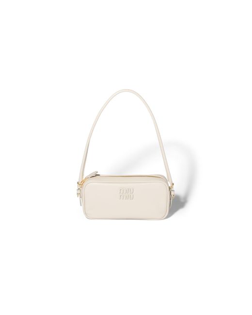 Miu Miu White Leather Pouch