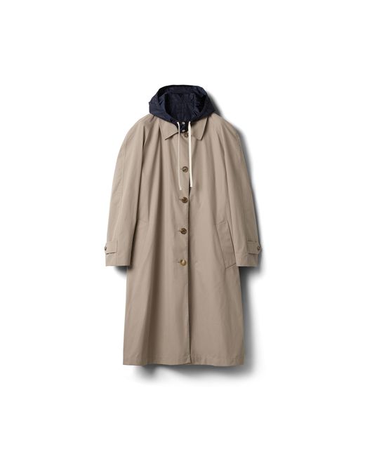 Miu Miu Reversible Single-Breasted Panama Cotton And Technical