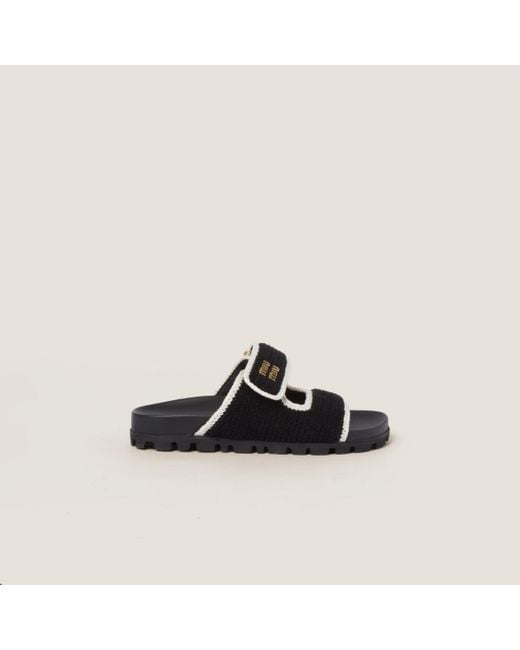 Miu Miu Black Sandals