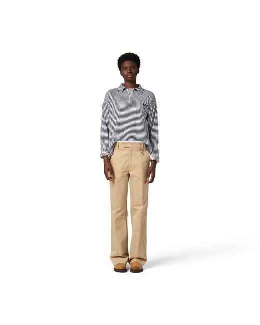 Miu Miu Gray Cotton, Cashmere, And Silk Polo Shirt