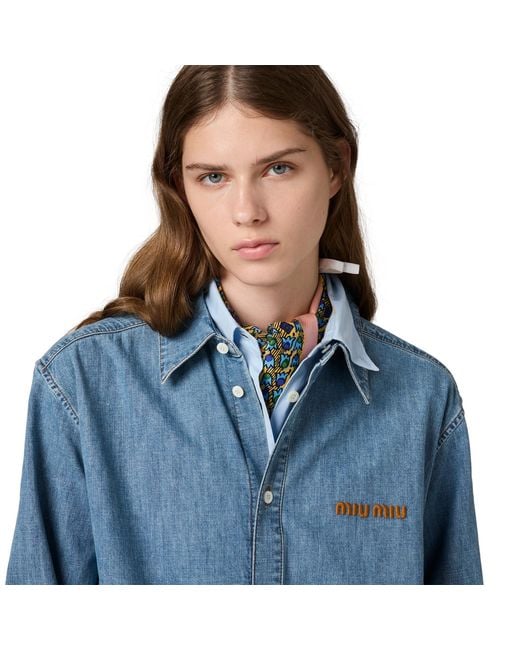 Miu Miu Blue Chambray Shirt