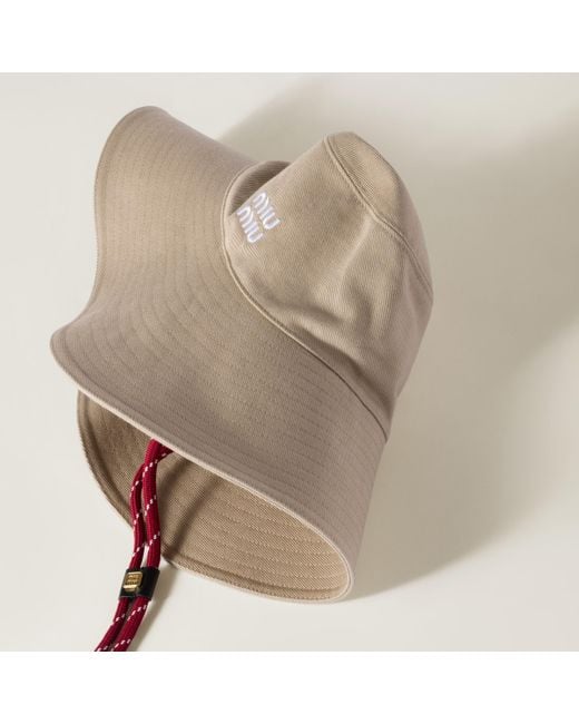 Miu Miu Natural Denim Hat
