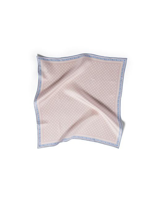 Miu Miu Pink Printed Twill Scarf