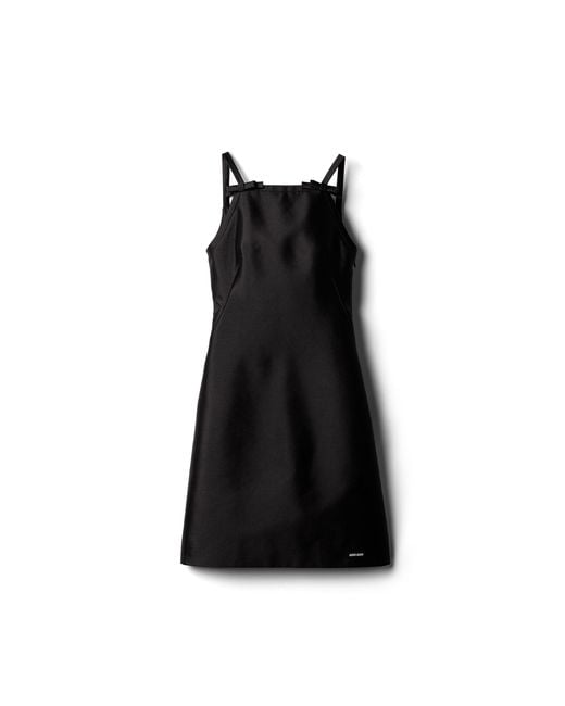 Miu Miu Black Silk And Wool Mini-Dress