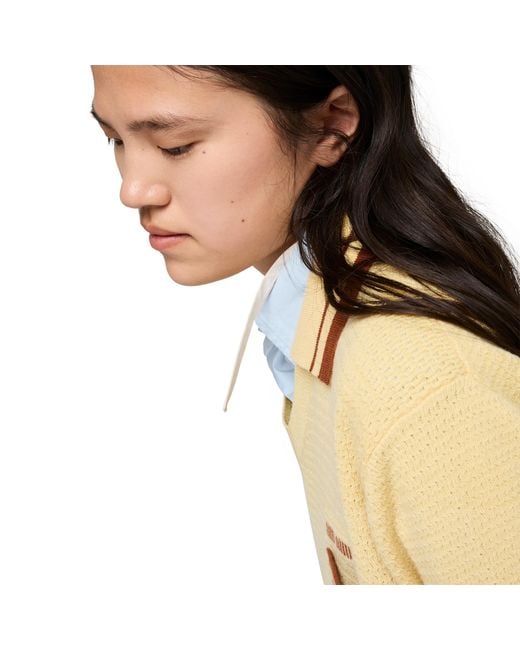 Miu Miu Natural Cashmere V-Neck Sweater