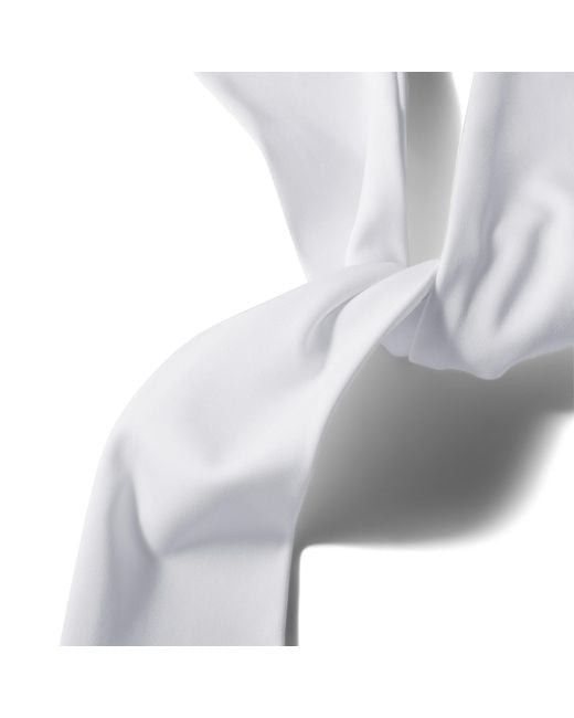 Miu Miu White Stretch Jersey Hair Band