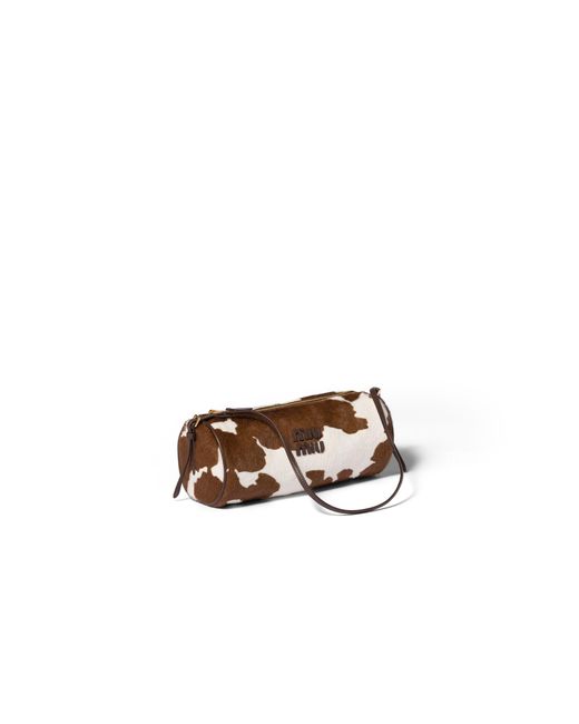 Miu Miu Multicolor Printed Leather Pouch